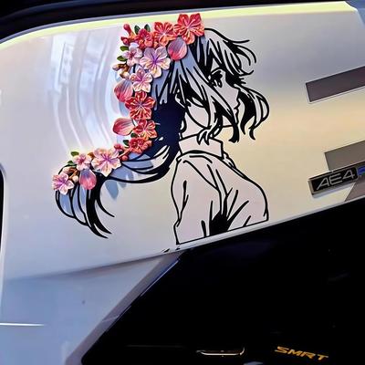 适用极核AE45678薇尔莉特桃花贴