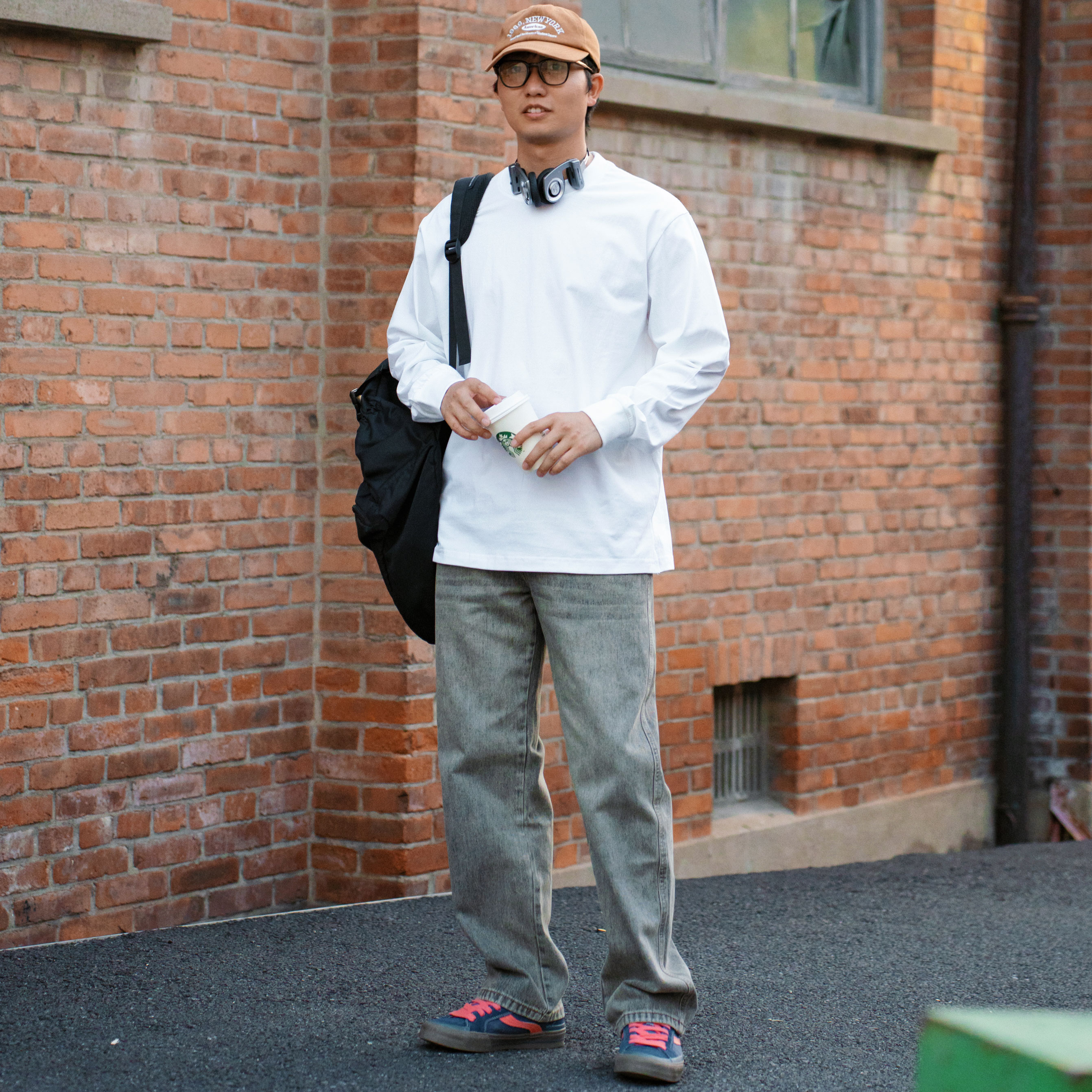 230g螺纹袖口100%全棉重磅新疆精梳棉长袖T恤外穿内搭打底情侣款