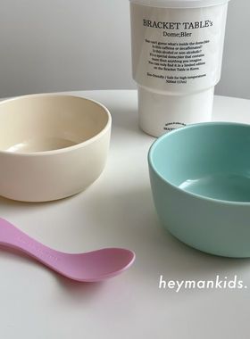 heymankids｜韩国awaken彩色多巴胺餐具宝宝儿童日常用碗辅食汤碗