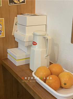 heymankids｜德国helios魔法瓶简约高颜值白色保温壶居家bi备1L