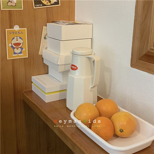 heymankids｜德国helios魔法瓶简约高颜值白色保温壶居家bi备1L