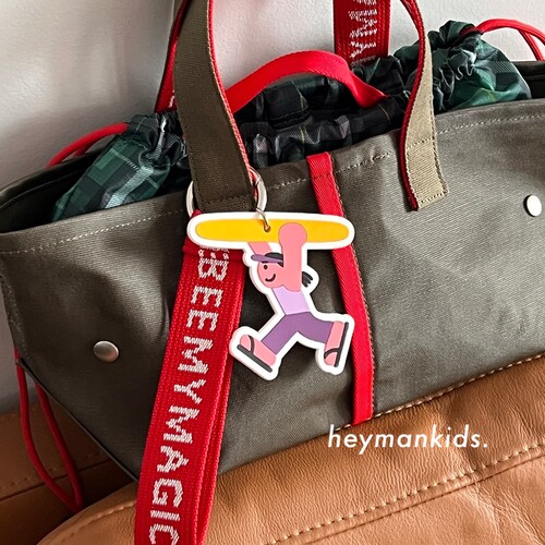 heymankids｜韩国beemymagic织布手腕带手机挂件/冲浪女孩钥匙链