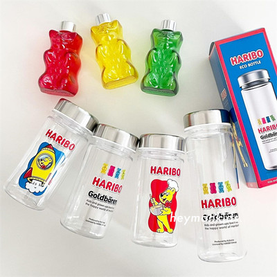 韩国haribo小熊环保水瓶儿童水杯