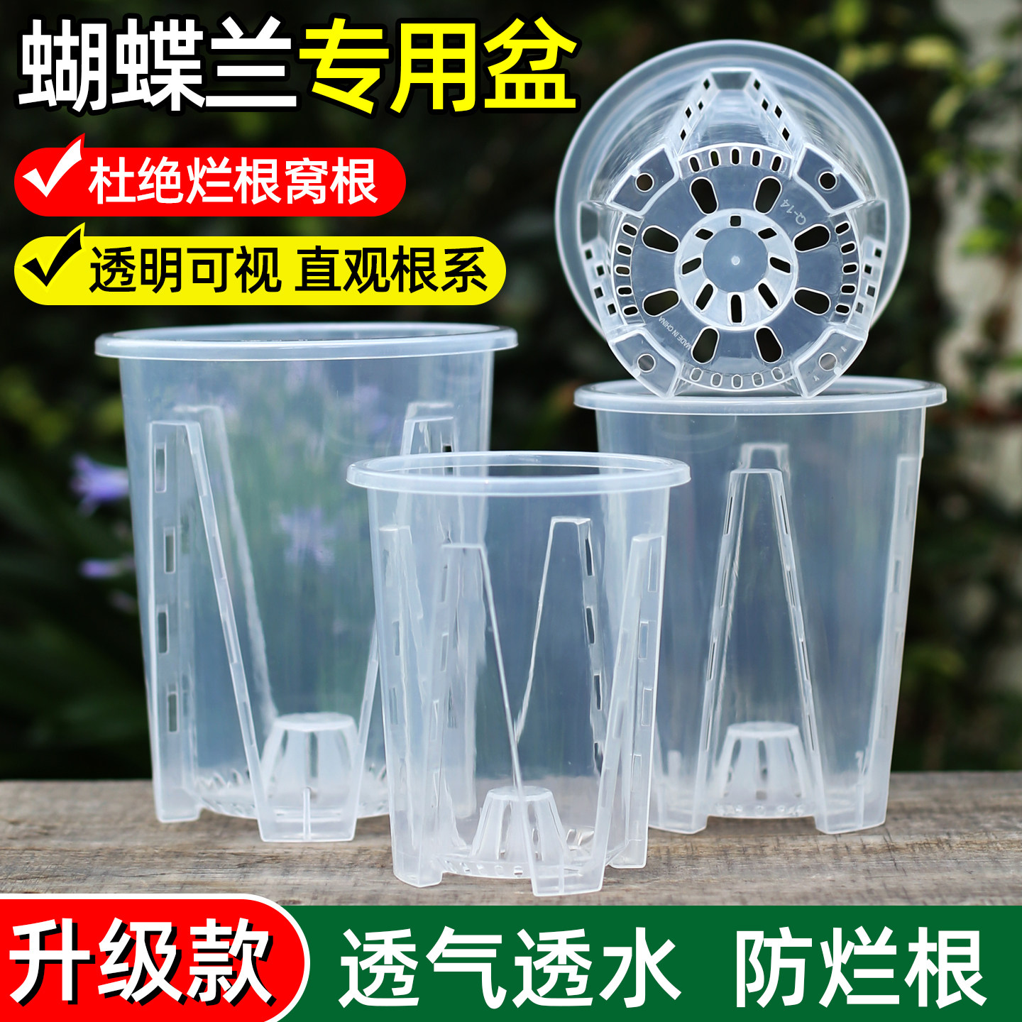 兰花蝴蝶兰专用花盆塑料透气透明小花盆树脂加厚耐用青山控根家用,鲜花速递/花卉仿真/绿植园艺,花盆,淘宝优惠券,粉丝福利购,淘宝优惠卷