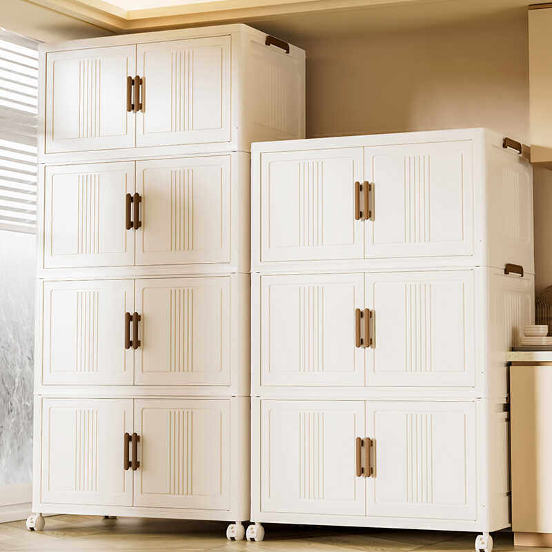 免安装折叠收纳箱家用客厅玩具收纳柜储物箱零食柜厨房塑料置物柜