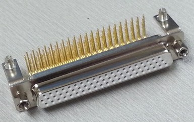 HDR62P公头/母座 插板式 90度弯脚 串口三排DB62针插座 62孔 车针