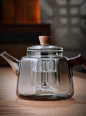 茶壶玻璃耐高温新款煮茶器单壶围炉烧水壶大容量电陶炉用茶具