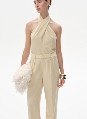 APARALLEL 2025春夏新款张婧仪同款交叉系带上衣/脚口开衩西裤