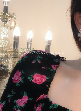 会所高级开口指环爱心耳钉