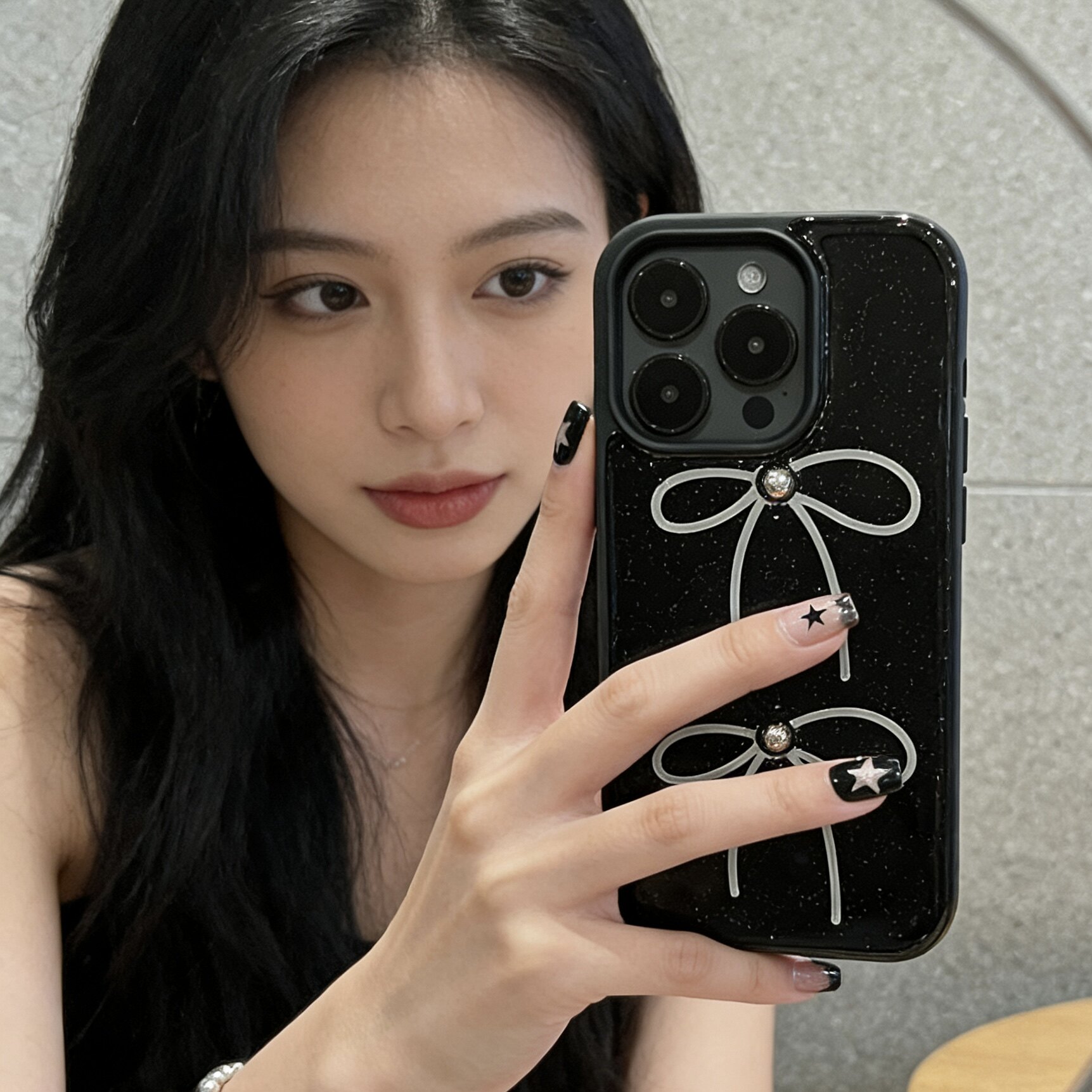 ins少女滴胶蝴蝶结适用苹果17 16promax手机壳iPhone15 14立体13软壳12滴胶11全包防摔xs保护套16e少女17air