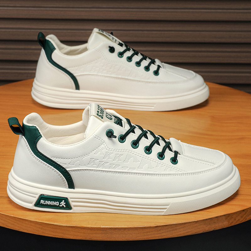 一脚蹬男鞋冬季飞行员休闲鞋男士运动平板鞋防滑防水小白皮鞋秋季