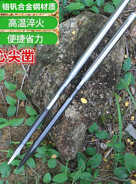 户外徒步重型锻打淬火登山杖头