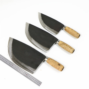 阳江斩骨刀弹簧钢锻打剁骨刀肉档刀分割刀阳江菜刀刮毛刀剔骨刀