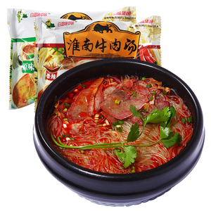 正宗淮南特产牛肉汤酸辣粉3袋香辣原味冲泡速食粉丝宿舍熬夜常备