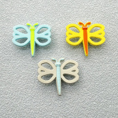 扣沙滩鞋 洞洞鞋 饰可爱卡通diy鞋 花泡芙3D装 配件 立体蜻蜓配饰鞋