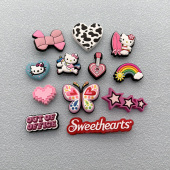 配饰鞋 洞洞鞋 花泡芙鞋 装 扣KT配件 小红书推荐 饰可爱卡通diy鞋 同款