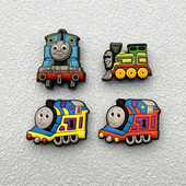 扣云朵泡芙鞋 新款 花趣味儿童卡通托马斯创意鞋 汽车鞋 配饰 洞洞鞋