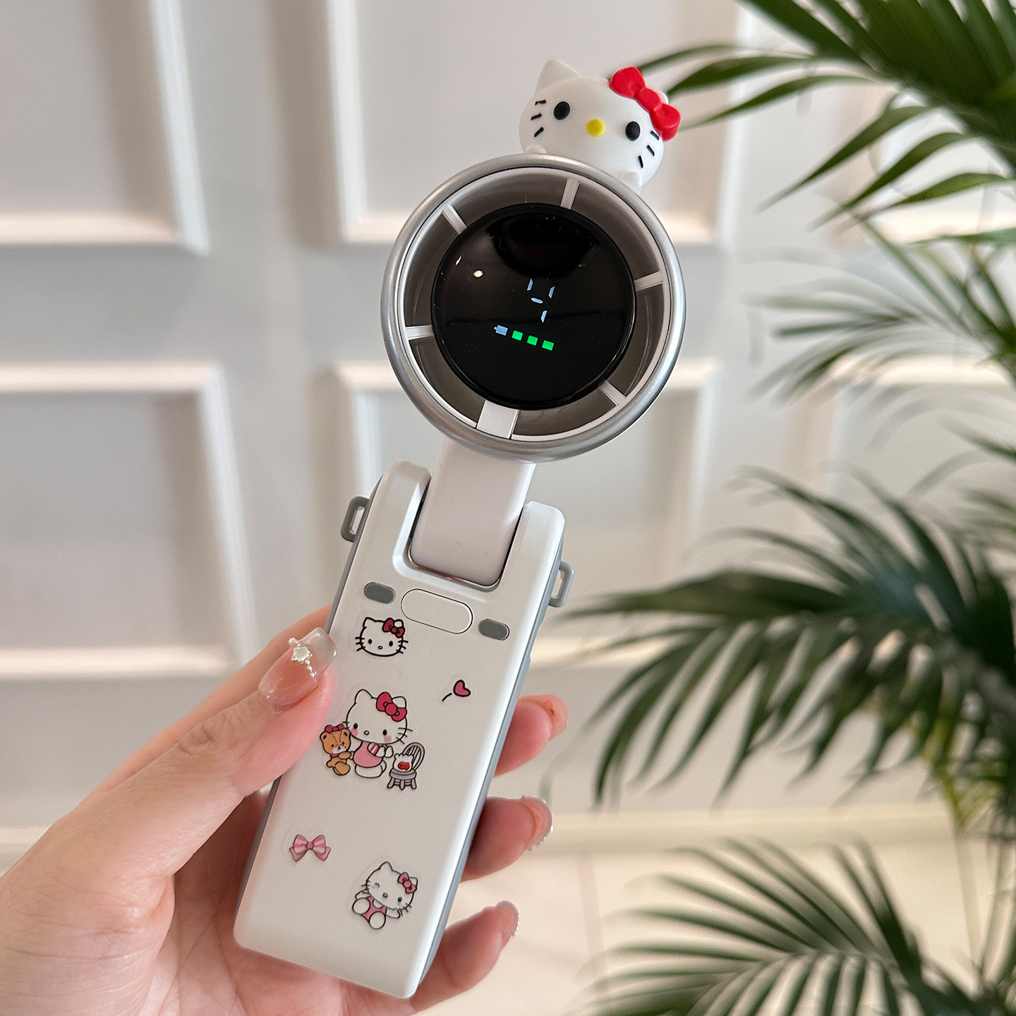 可爱高速涡轮便携小风扇户外手持迷你USB充电风扇可折叠挂脖电扇