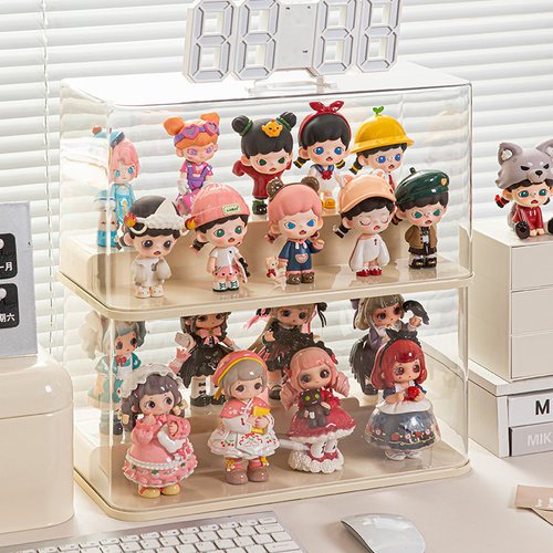 爆卖3W！盲盒手办收纳透明展示架