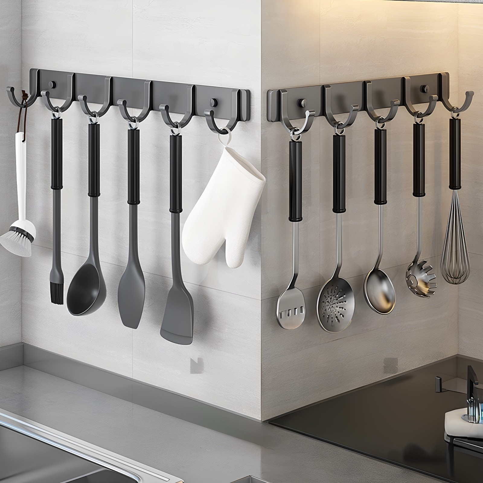 【厨房挂钩免打孔】强力承重防潮