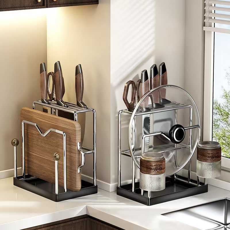 【实心不锈钢刀架】生锈免费退