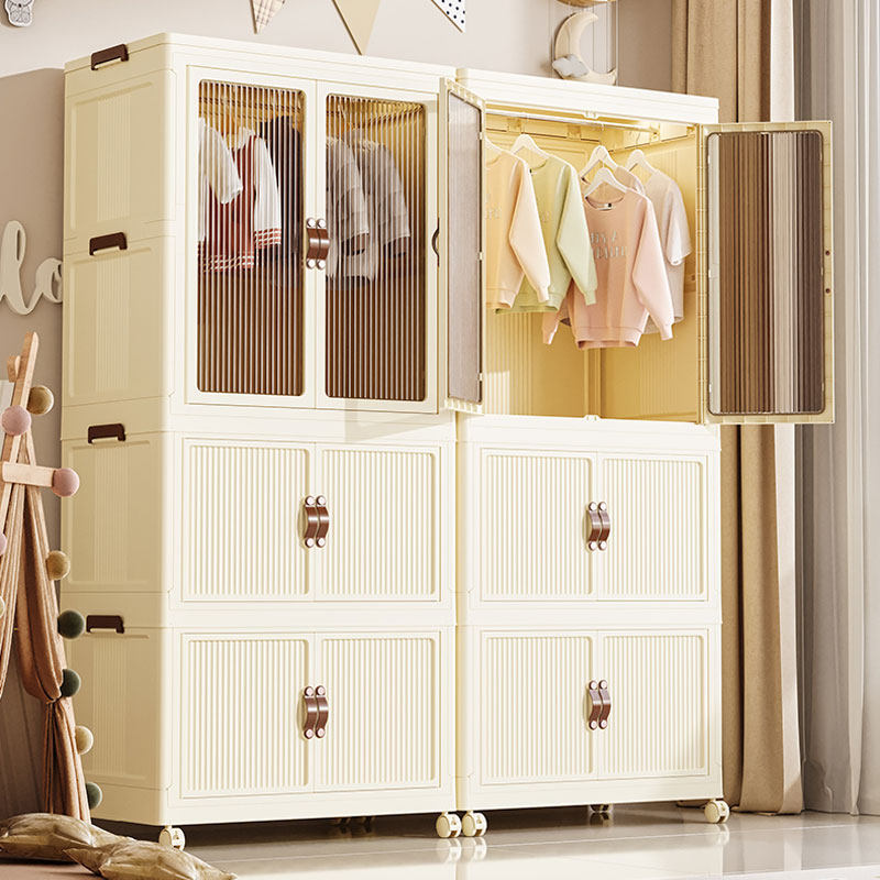 艾仕可宝宝婴儿简易衣柜家用多层塑料抽屉式置物储物衣服收纳柜子