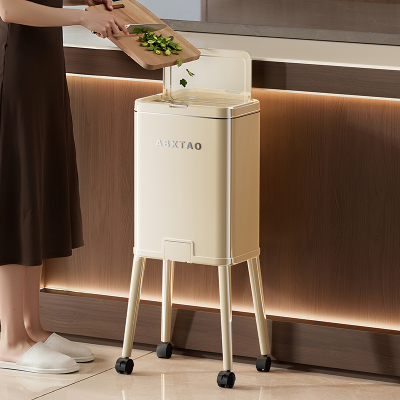 厨房按压高脚大容量高颜值垃圾桶