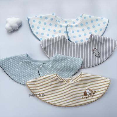 故事我滚边婴儿围嘴0-2岁口水巾