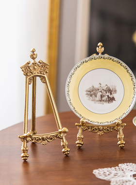 印度进口手工雕花黄铜支架