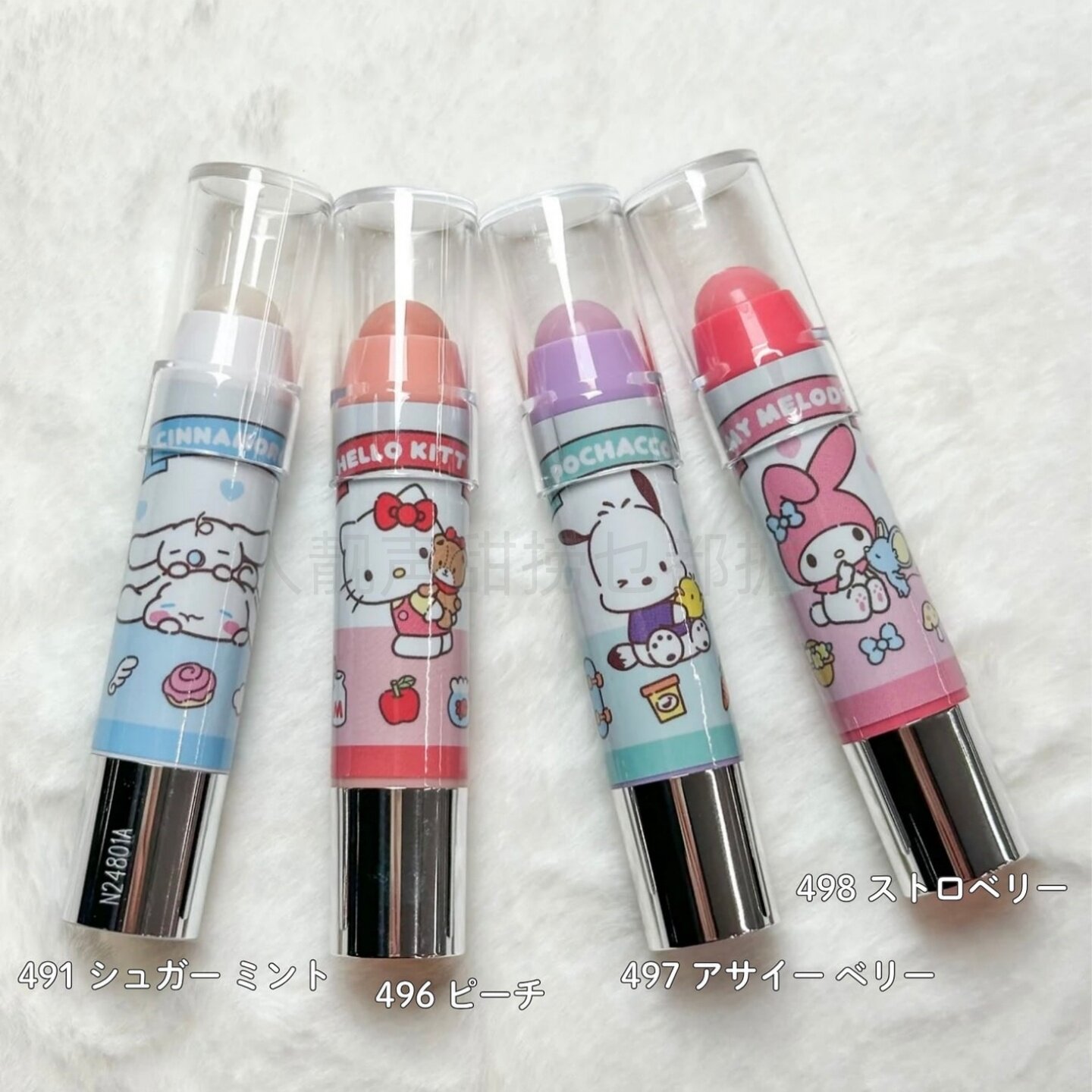 日本代购露华浓三丽鸥限定sanrio唇膏去角质REVLON润唇膏kitty