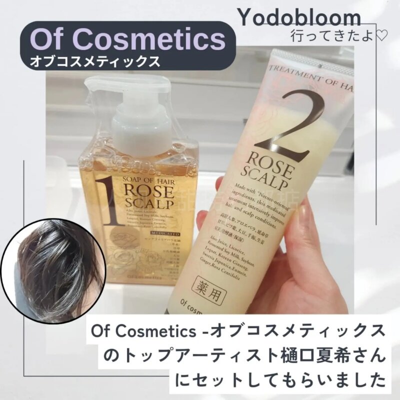 日本代购新款Of cosmetics洗发水护发素套装滋润保湿补充装本土版