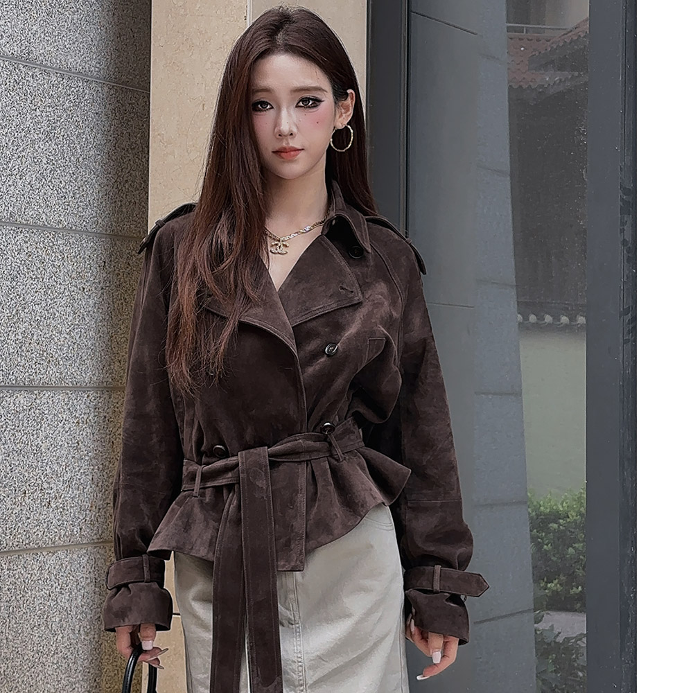 海宁高奢皮衣外套女短款2026秋冬季新款宽松百搭气质显瘦时尚上衣