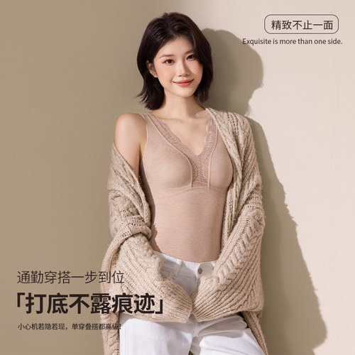 2026新款秋冬加绒保暖背心女塑身