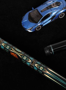 JFLOWERS大头杆JF60-06老虎中式黑八美式九球桌球杆碳纤维黑科技