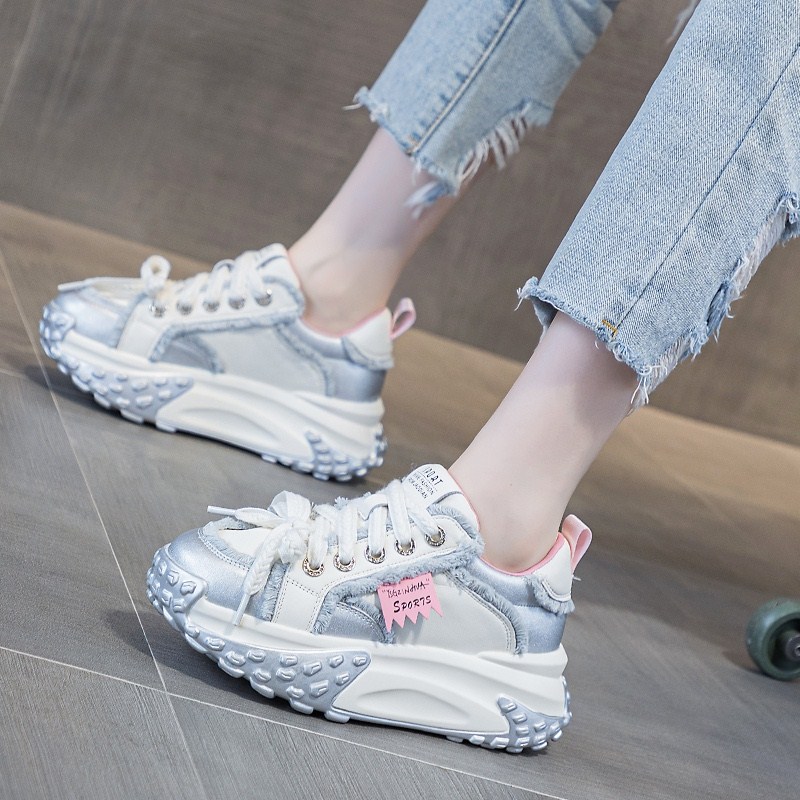 户外风运动休闲鞋厚底2025新款