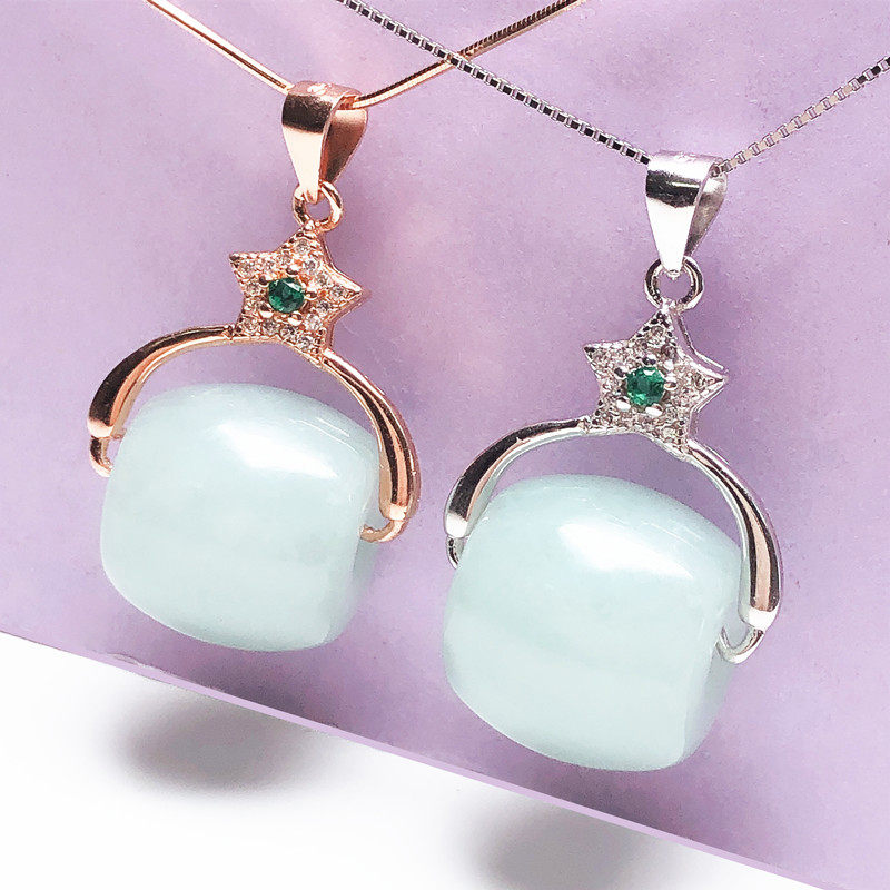 路路通银扣圆珠桶珠扣配件S925纯银扣子翡翠吊坠扣 DIY左右夹扣,饰品/流行首饰/时尚饰品新,扣,淘宝优惠券,粉丝福利购,淘宝优惠卷