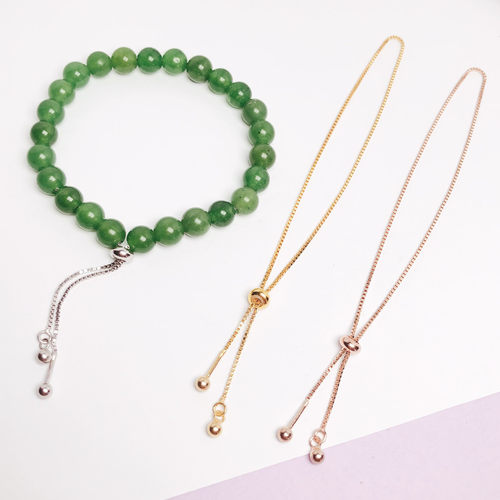 S925纯银镀18k金螺丝珍珠手链女