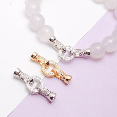 S925纯银圆珠珍珠饰品手链项链扣