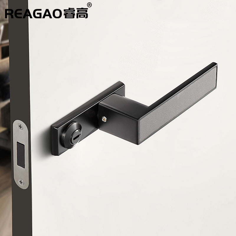 睿高生态一体极简带钥匙可反门锁