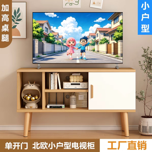 迷你小户型电视柜ins轻奢风1米长高款现代简约家用客厅电视机柜