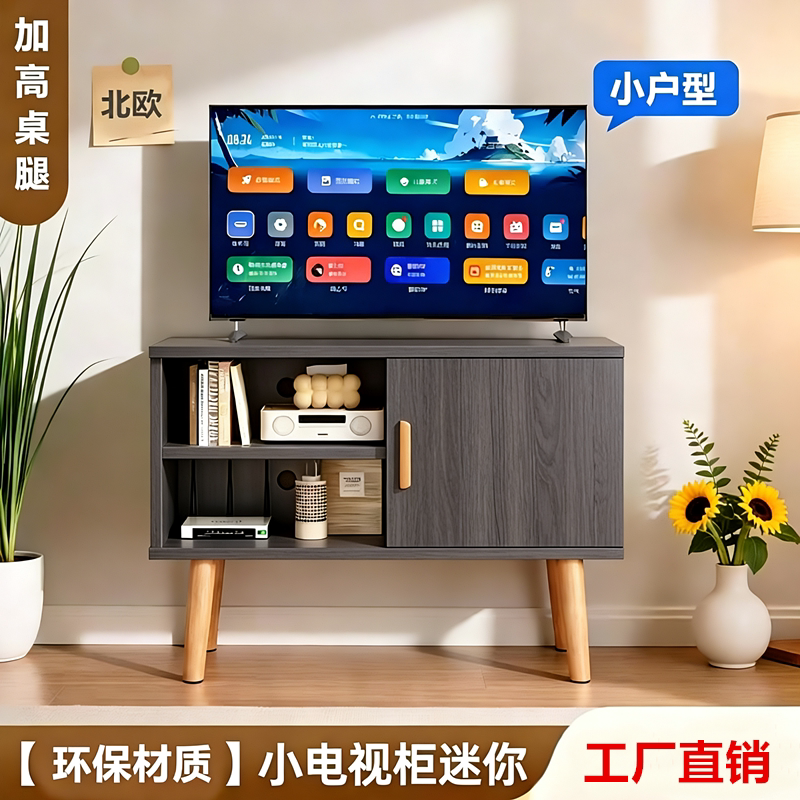 迷你小户型电视柜ins轻奢风1米长高款现代简约家用客厅电视机柜