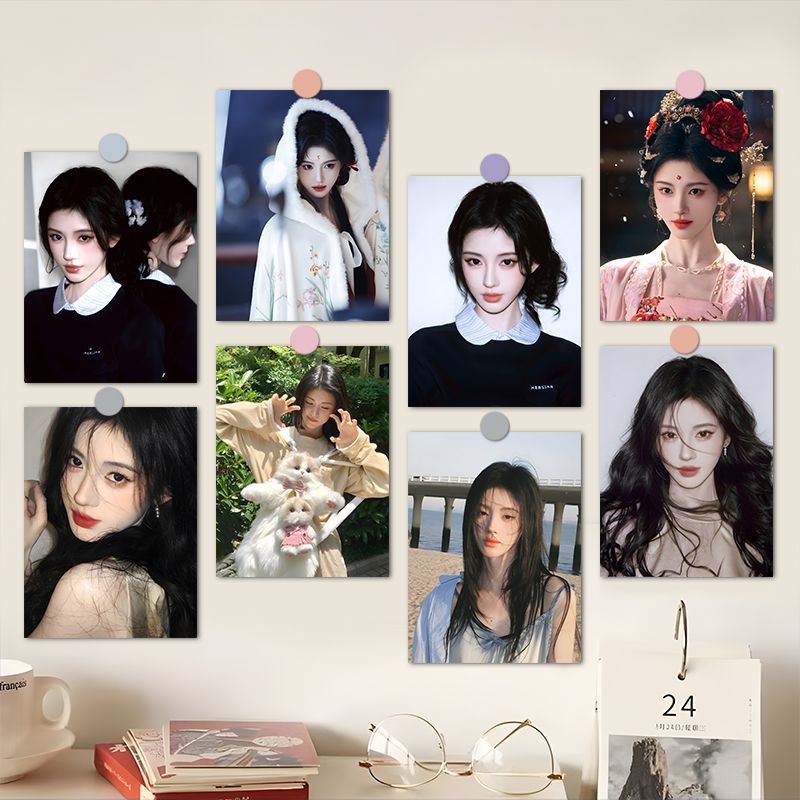 60张鞠婧祎海报墙贴高清蜜橘同款写真高颜值房间宿舍装饰墙纸画报