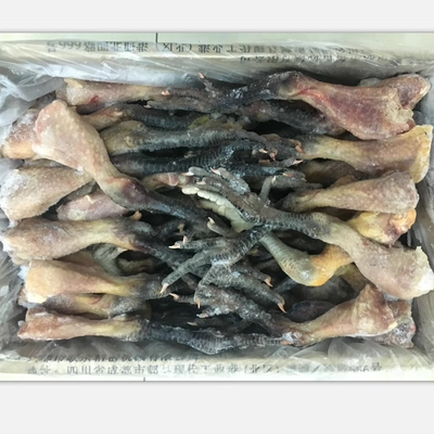 新鲜冷冻带腿土乌鸡爪每件18斤40个至60个带腿黑鸡脚带腿黑鸡爪