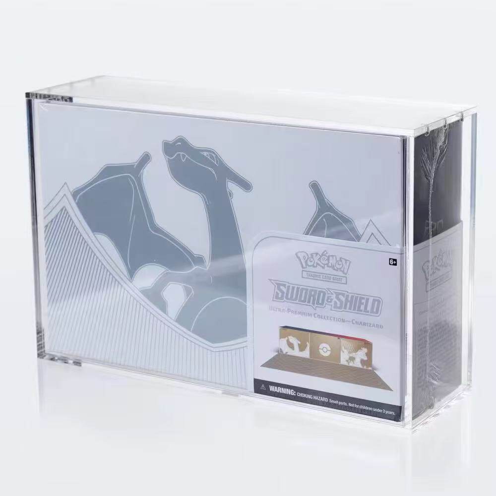 适用宝可梦PTCG 喷火龙UPC 原盒收藏 亚克力磁吸卡牌保护盒