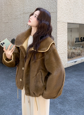 【首发新款】现货两面穿皮毛一体外套297-1919-P195-K288