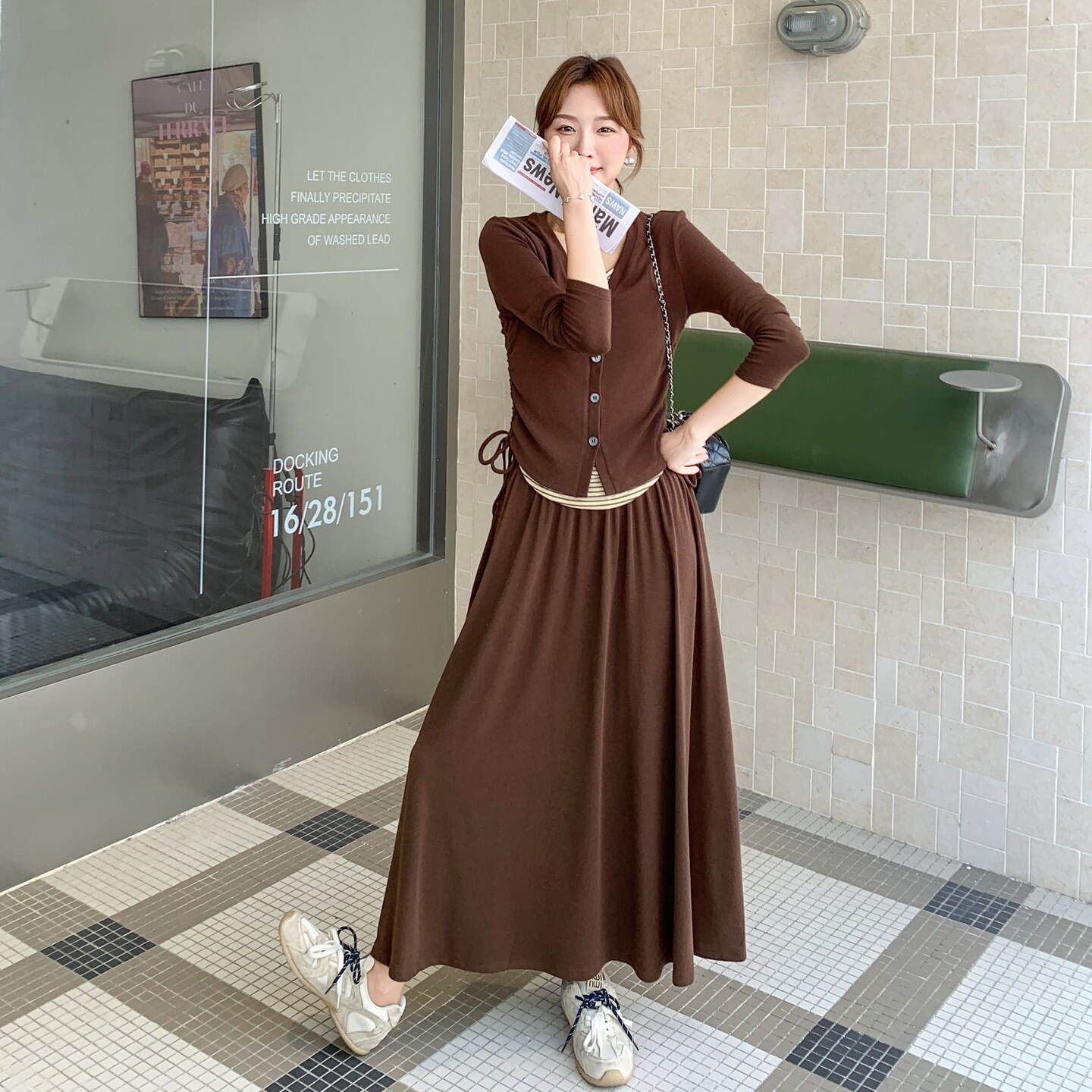 现货上衣假两件+半身裙休闲套装297-1675-P155-K218,商品下架区,艾艾淮淮