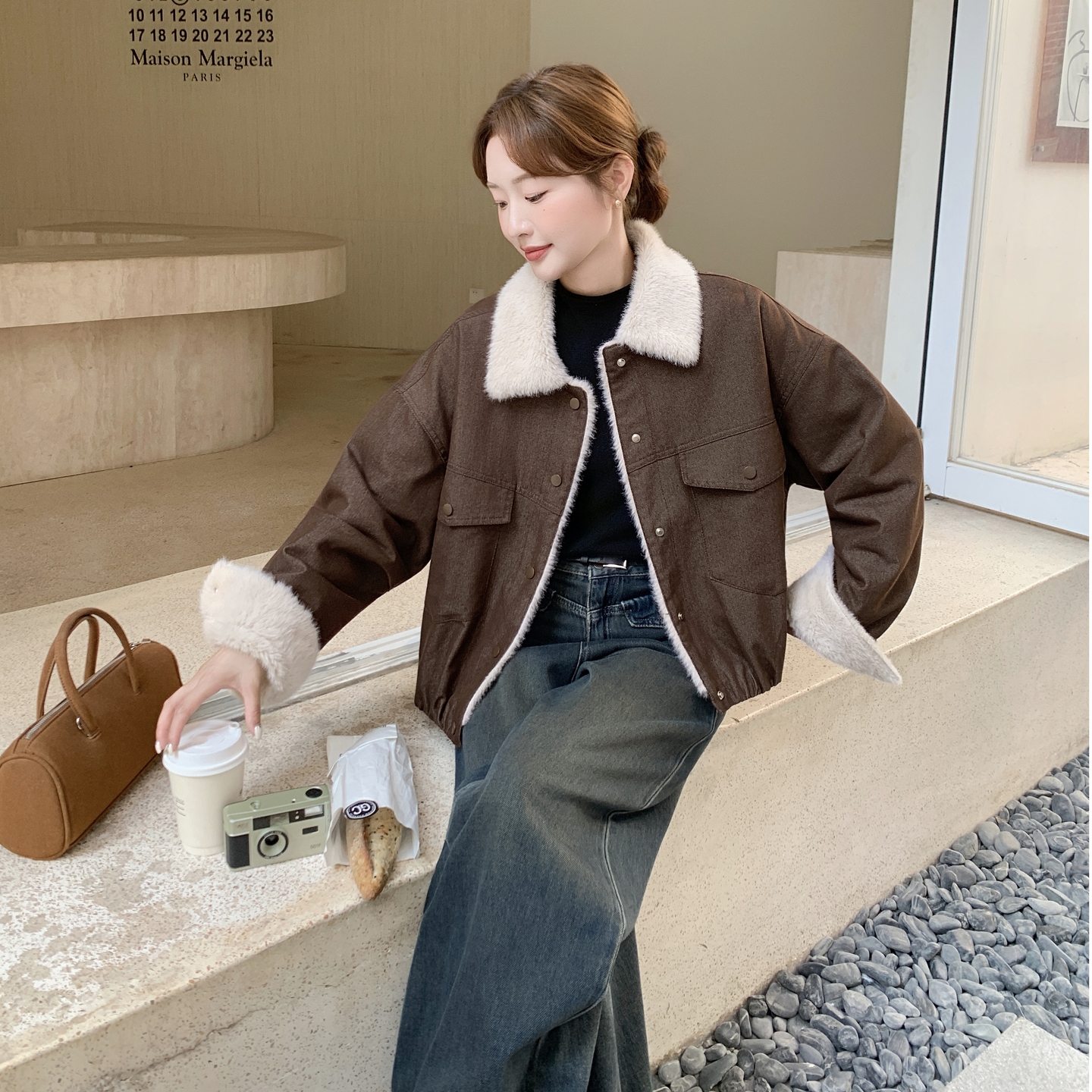【新款】现货加绒加厚派克服短外套297-1835-P185-K268,女装短外套,艾艾淮淮 【新款】现货加绒加厚派克服短外套297-1835-P185-K268,女装短外套,艾艾淮淮