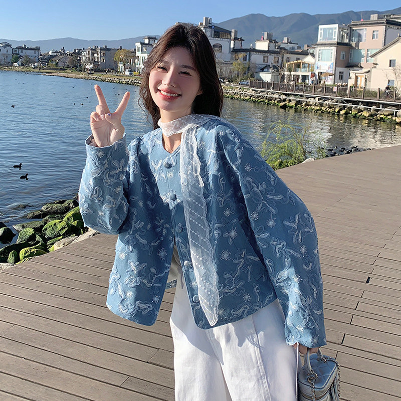现货 重工 花朵 外套蕾丝飘带297-1193-P145-K208图片