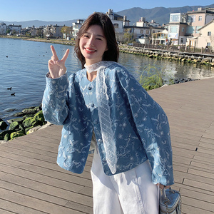 现货 重工 花朵 外套蕾丝飘带297-1193-P145-K208图片