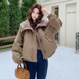 【新款】90绒现货大翻领牛角扣羽绒服297-1879-P295-K438，女装棉衣/棉服，艾艾淮淮